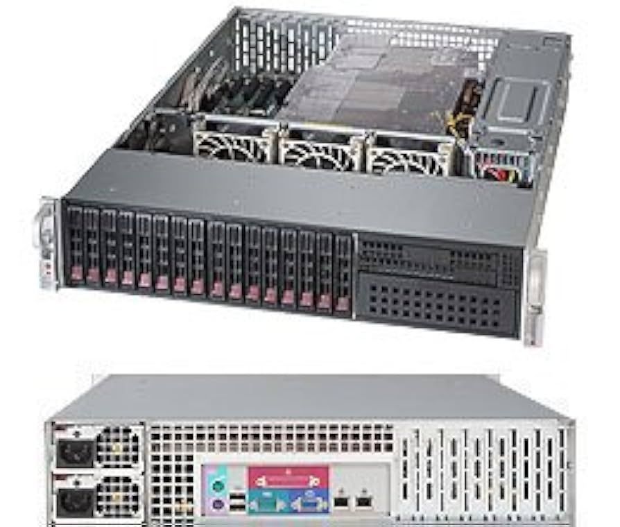 Supermicro SuperServer 2028R-C1R LGA 2011-v3 Cabinet metalic (2U) Negru