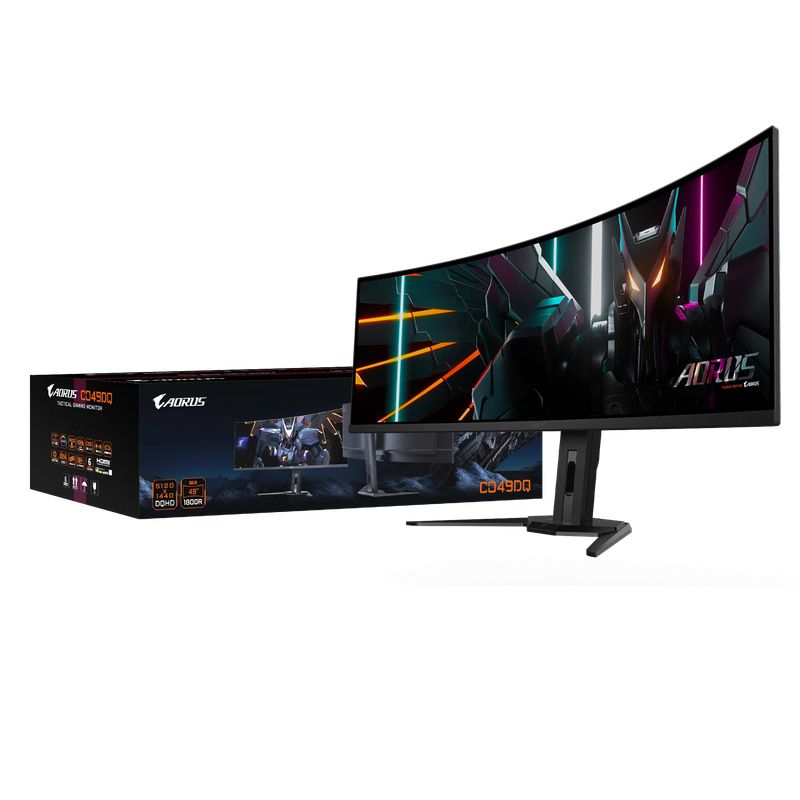 GIGABYTE AORUS CO49DQ monitoare LCD 124,5 cm (49 ) 5120 x 1440 Pixel DQHD OLED Negru
