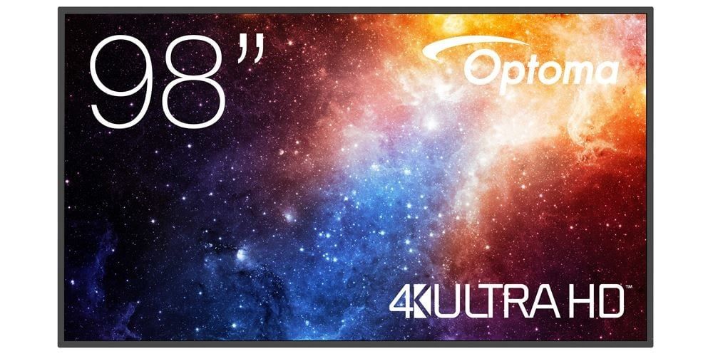 Optoma N3981K Panou informare digital de perete 2,49 m (98 ) LED Wi-Fi 500 cd/m² 4K Ultra HD Negru Android 11 24/7