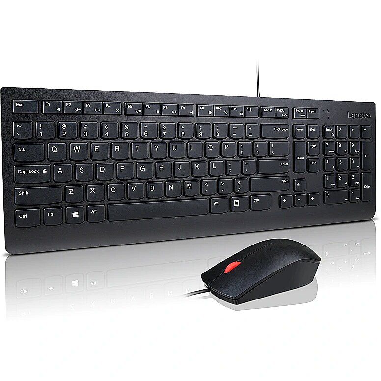 Lenovo 4X30L79912 tastaturi Mouse inclus Birou USB Englez, Rus Negru