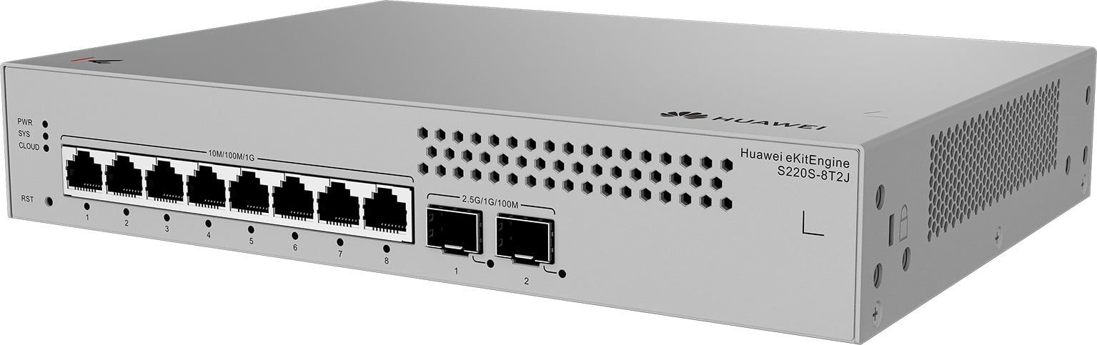 HUAWEI eKit S220S Series S220S-8T2J Gestionate L2 Gigabit Ethernet (10/100/1000) 1U Gri