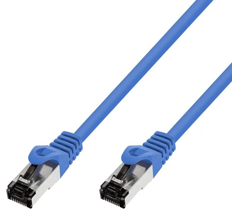 Extralink Kat.8.1 S/FTP 10m 40G Albastru | Patchcord LAN | Cu Cablu de rețea torsionat