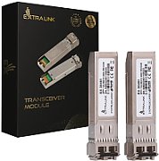 Extralink SFP+ 10G 2-pachet | Modul SFP+ | 10Gbps, 850nm, 300m, modă multi
