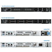 Server DELL PowerEdge R260, Rack 1U, Intel Xeon E-2414 (4 C / 4 T, 2.60 GHz - 4.5 GHz, 12 MB cache, 55 W), 16 GB DDR5 ECC, 1 x 480 GB SSD, DELL PERC H355, 700 W, Fara sistem de operare