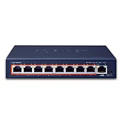 PLANET GSD-908HP switch-uri Fara management Gigabit Ethernet (10/100/1000) Power over Ethernet (PoE) Suport Albastru