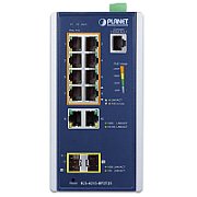 PLANET IGS-4215-8P2T2S switch-uri Gestionate L2/L4 Gigabit Ethernet (10/100/1000) Power over Ethernet (PoE) Suport Albastru, Argint