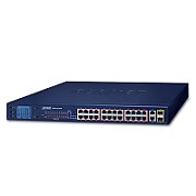 PLANET FGSW-2622VHP switch-uri Fara management L2 Fast Ethernet (10/100) Power over Ethernet (PoE) Suport 1U Albastru