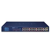 PLANET FGSW-2622VHP switch-uri Fara management L2 Fast Ethernet (10/100) Power over Ethernet (PoE) Suport 1U Albastru