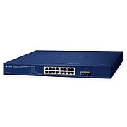 Planet PLANET GSW-1820HP switch-uri Fara management Gigabit Ethernet (10/100/1000) Power over Ethernet (PoE) Suport 1U Albastru