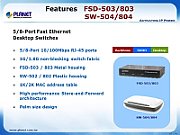 PLANET SW-504 switch-uri Fast Ethernet (10/100) Alb