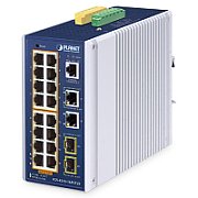 Switch Planet IGS-4215-16P2T2S, 18 porturi 10/100/1000 Mbps