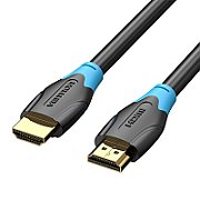 Cablu video Vention, HDMI(T) la HDMI(T), 5m, rezolutie maxima 4K la 60Hz, conectori auriti, cupru, invelis PVC, negru,  AACBJ  (timbru verde 0.80lei) -  6922794732681