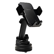 SUPORT auto SPACER pt. SmartPhone, fixare pe bord sau geam prin ventuza, brat telescopic, sistem auto-lock, rotire 360 grade, negru,  SPCH-CLAMP-VNTZ 