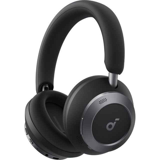 Casti Anker  Soundcore Space One Pro , Over-Ear, utilizare multimedia, Bluetooth 5.3, 4 x mic, durata baterie pana la 60 ore, pliabile, ANC, egru,  A3062G11  (timbru verde 0.18 lei) - 0194644186845