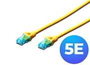 Digitus 7m Cat5e U/UTP cabluri de rețea Galben U/UTP (UTP)