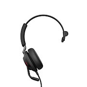 Jabra Evolve2 40, MS Mono Căști Prin cablu Bandă de fixare pe cap Birou/Call center USB tip-C Bluetooth Negru