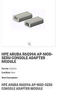 Aruba Micro-USB TTL3.3V to RJ45 RS232 AP Console Adapter Module (AP-MOD-SERU)