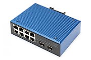 Digitus DN-651147 switch-uri Fara management Fast Ethernet (10/100) Power over Ethernet (PoE) Suport Negru, Albastru