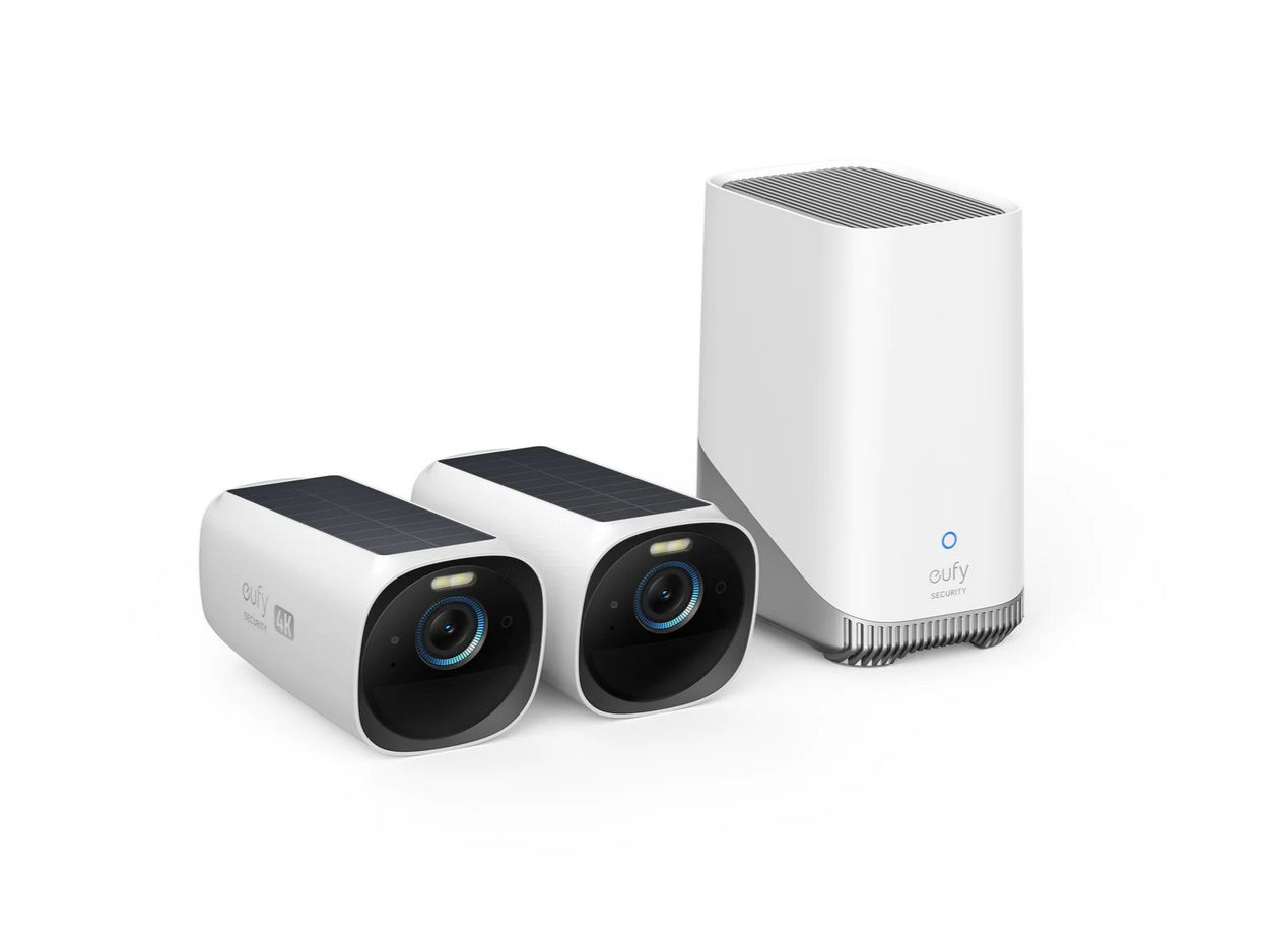 Sistem supraveghere 2+1 Anker  EufyCam 3 , bullet, 4K , 7.5m IR, wireless,stocare interna 16GB,panou solar integrat,senzor miscare,audio bidirectional,  T88713W1  (timbru verde 2.4 lei)-0194644075811