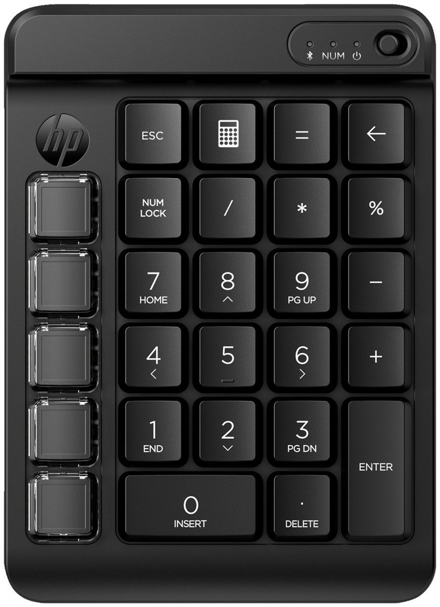 Tastatură wireless HP 435 numerică - Bluetooth - neagră (7N7C3AA#ABB)