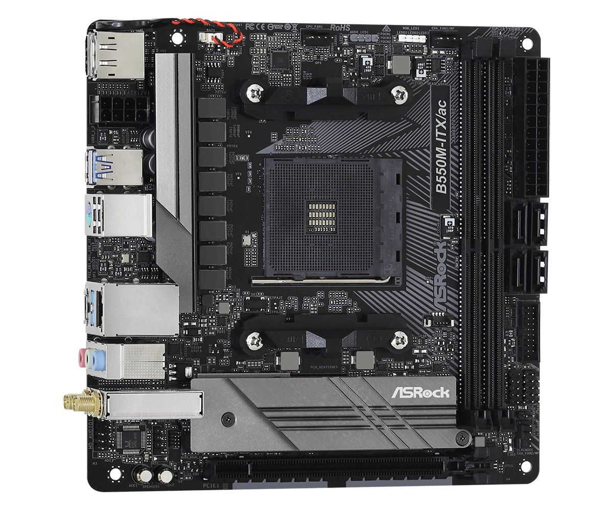 Asrock B550M-ITX/ac AMD B550 Mufă AM4 mini ITX