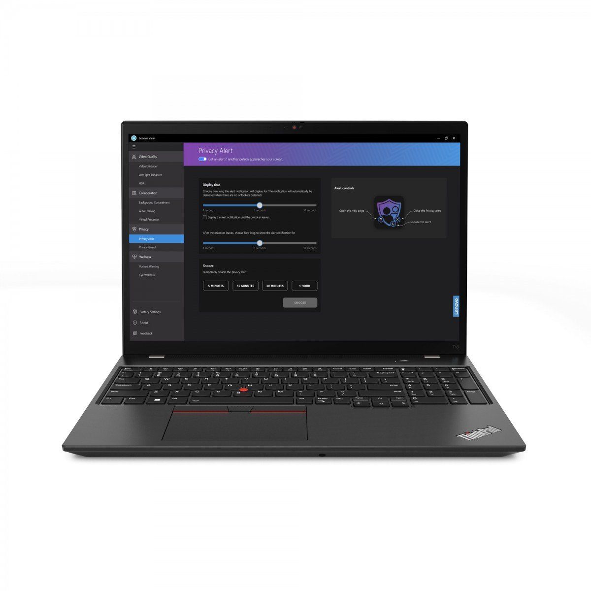Laptop Lenovo ThinkPad T16 Gen 2 21K7003PPB, 16 inch 1920 x 1200, AMD Ryzen 7 7840U (8 C / 16 T, 3.2 GHz - 5.1 GHz, 16 MB cache), 32 GB LPDDR5X, 1 TB SSD, AMD Radeon Graphics, Windows 11 Pro, Negru