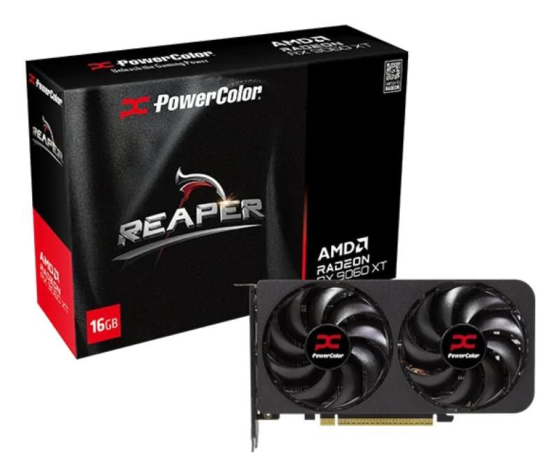 Placa Video POWERCOLOR REAPER AMD RADEON RX 9060 XT 16GB GDDR6 128 bit, PCIE 5.0, 1x HDMI 2x DP