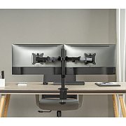 SUPORT de masa Superior, pt 2 monitoare plate, diagonala compatibila 17-32 inch, unghi reglabil sus-jos si stanga-dreapta, VESA compatibil max 100100, max 9 kg / brat  SUPSPC002 