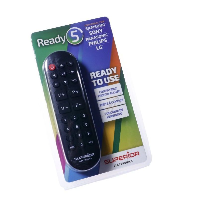 TELECOMANDA UNIVERSALA Superior, compatibila televizoare Samsung, LG, Philips, Sony, Panasonic, bateriile (2 x AAA) nu sunt incluse, negru  SUPTRB014  (timbru verde 0.08 lei)