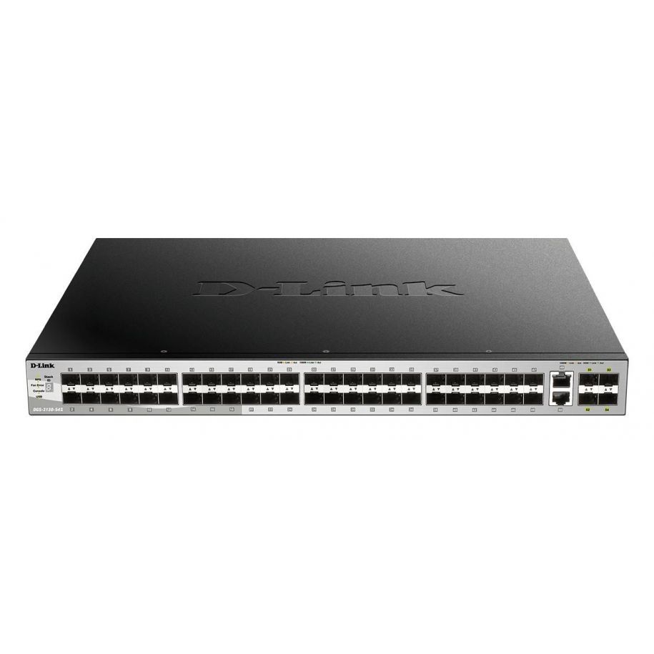 D-Link DGS-3130-54S/E switch-uri Gestionate L3 10G Ethernet (100/1000/10000) Gri