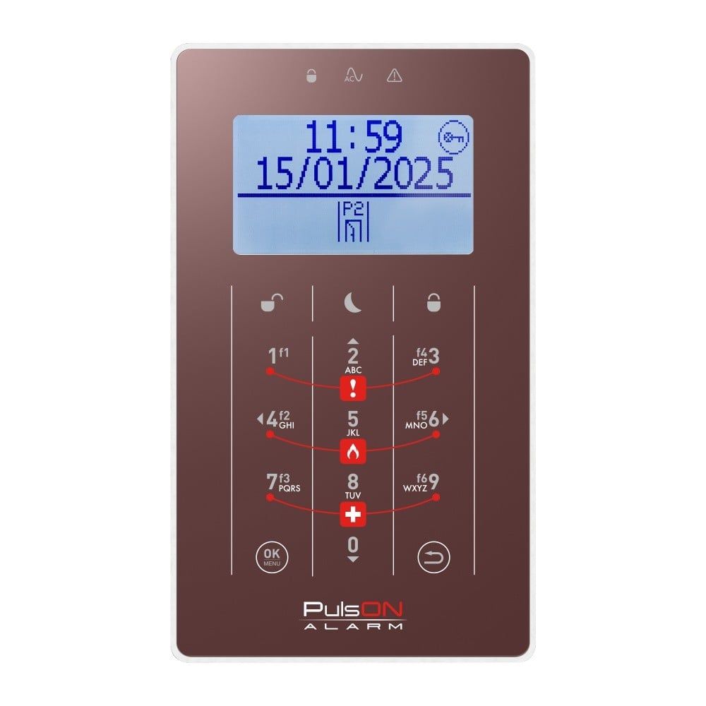 BCS PULSON FRONT LCD/S BRO Front brun pentru tastatura LCD/S