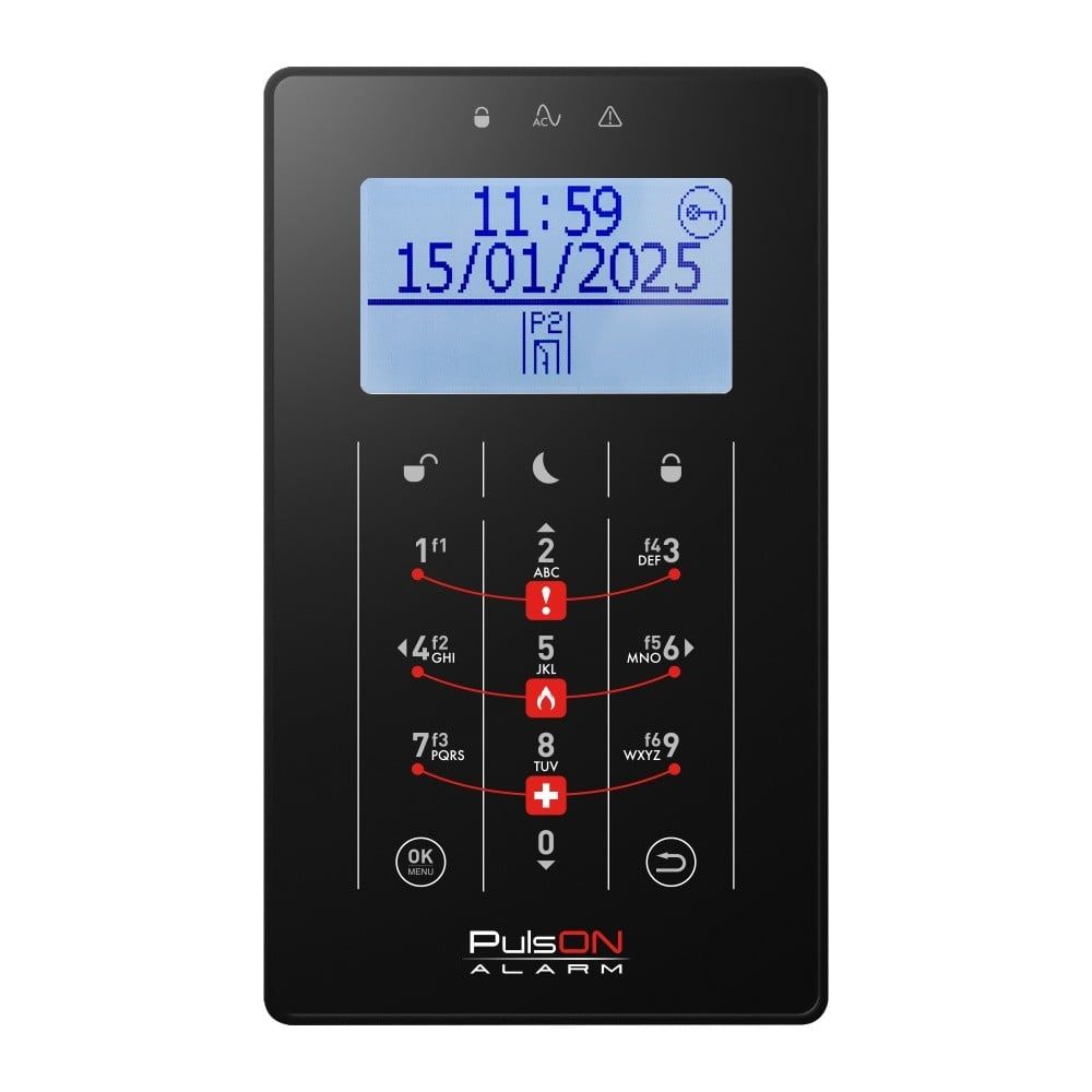 BCS PULSON FRONT LCD/C BLA Față neagră pentru tastatura LCD/C