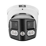 BCS BCS-L-PEIP2X4FCR2L2-Ai1 Cameră IP dome 8MP cu vedere panoramică și tehnologie NightColor