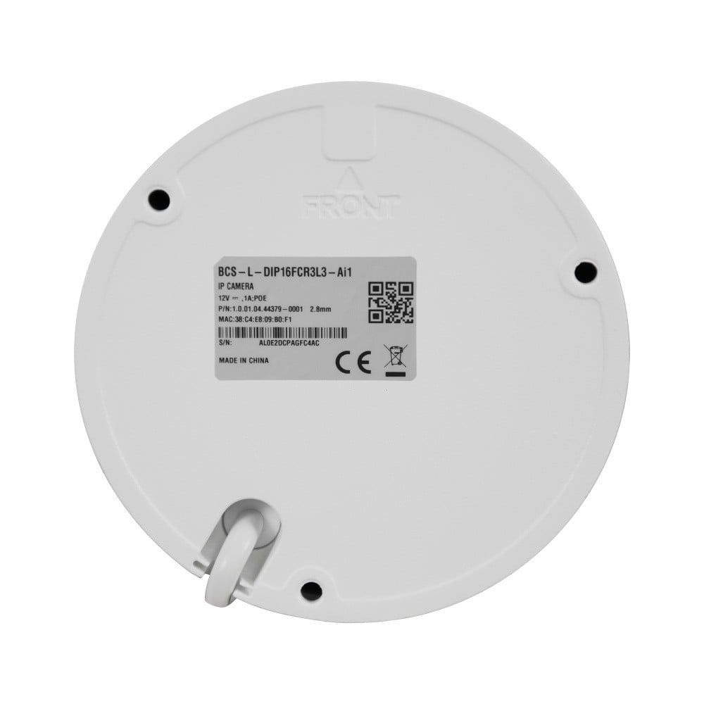 BCS BCS-L-DIP16FCR3L3-Ai1 Cameră Dome IP 6MP cu tehnologia NightColor și microfon