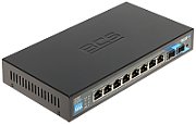 BCS BCS-B-SP08G-2SFP-M Switch PoE Gestionabil cu 8 Porturi și Uplink SFP de 1Gbps
