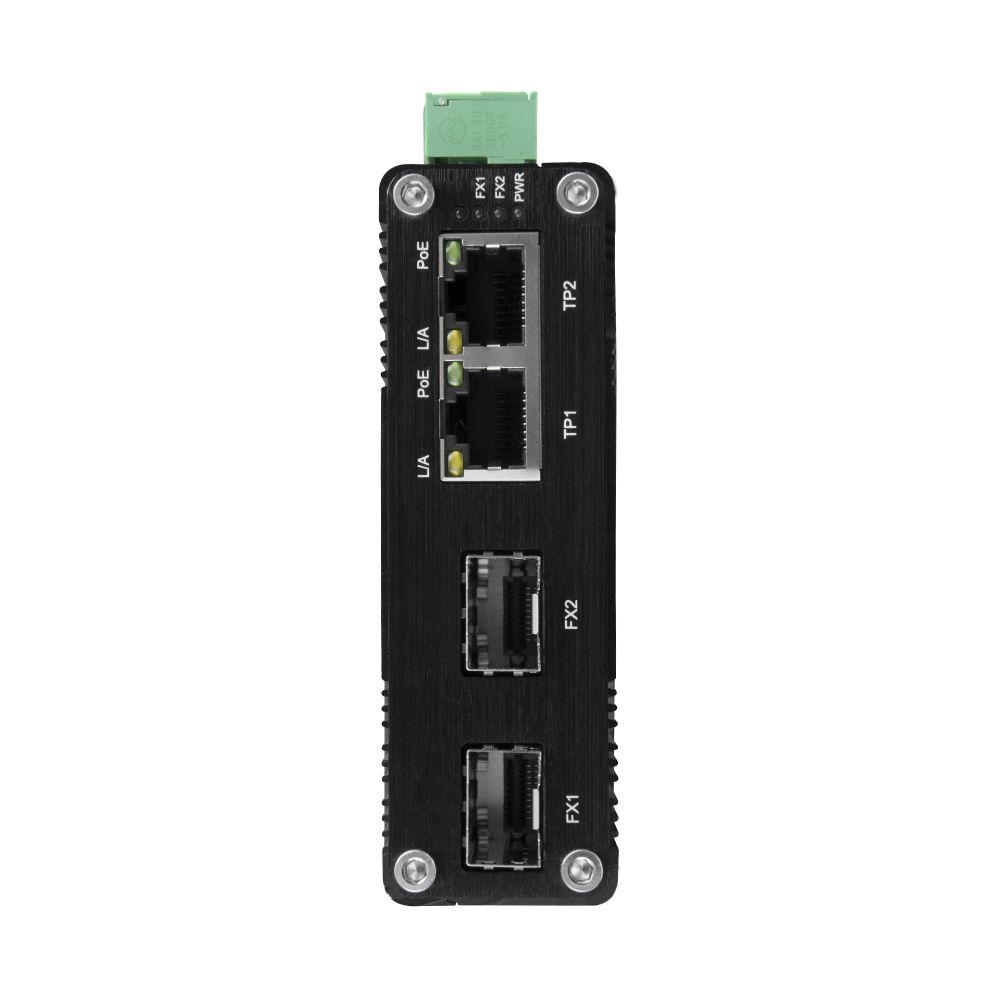 BCS BCS-ISP02G-2SFP Comutator industrial PoE 2 porturi pe șină DIN 60W