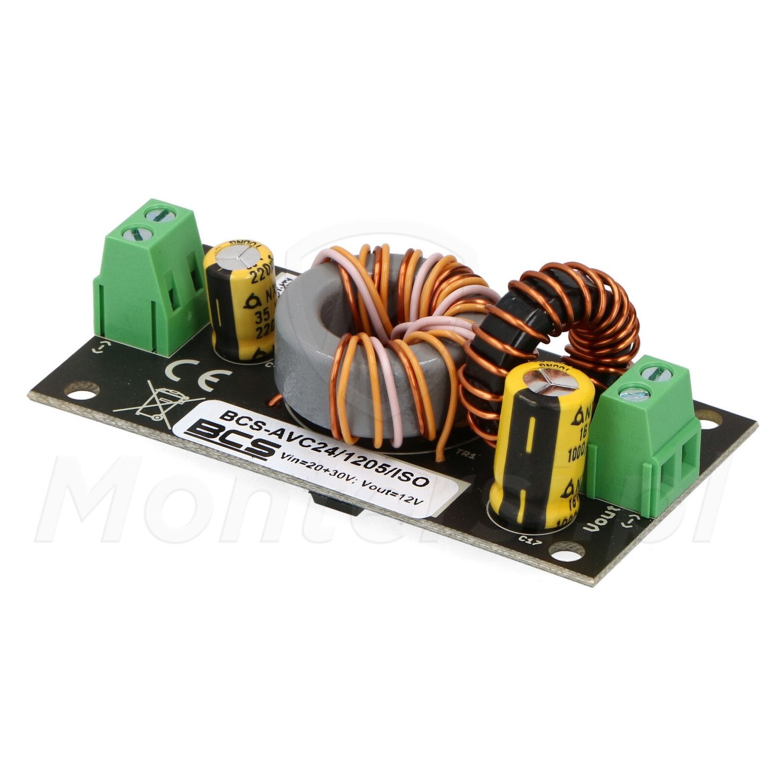 BCS BCS-AVC24/1205/ISO Convertor DC/DC Izolat 20-30V la 12V 5A 60W