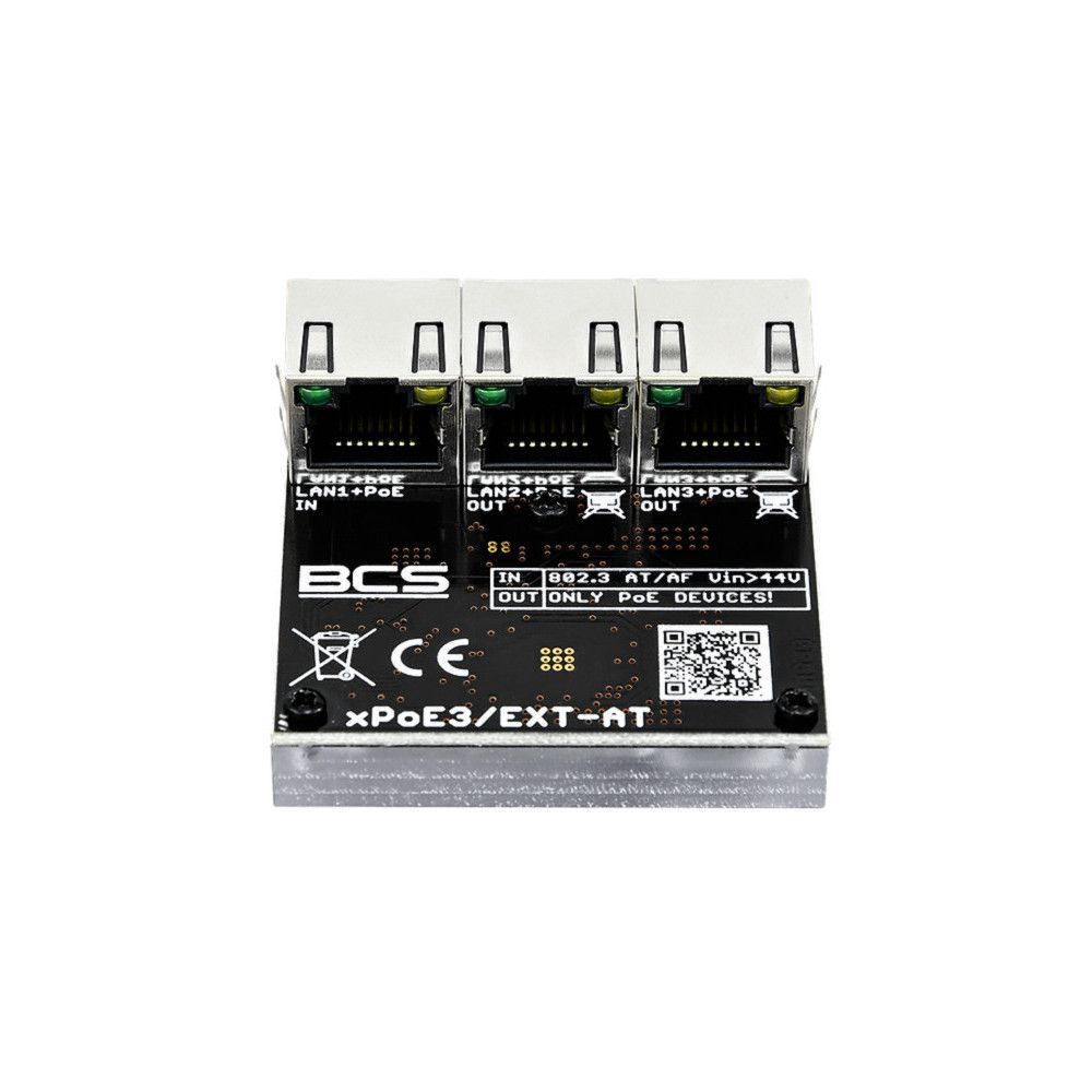 Switch PoE 3-porturi BCS BCS-xPoE3/EXT-AT 10/100Mbps cu alimentare PoE
