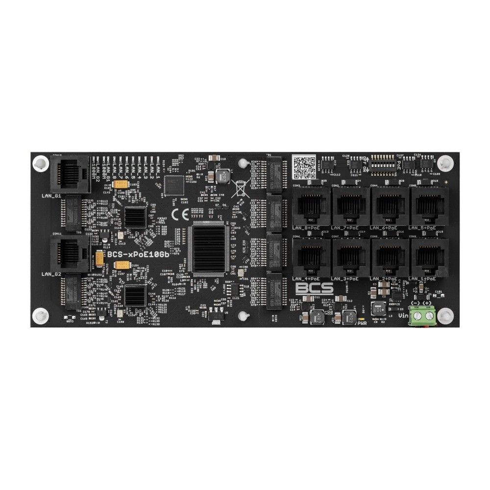 BCS BCS-xPoE10Gb Comutator de rețea Open Frame