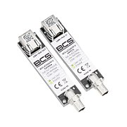 Set Transmițător-Receptor PoE BCS BCS-XCOAX/IP-III cu Convertor Ethernet 10/100Mbps
