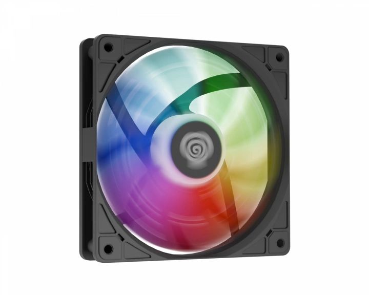 Ventilator GENESIS OXAL 120 ARGB NEGRU 1x120mm, 1150-1450 RPM, 42-46 CFM, 1.7 mmH2O, 3pin, 12VDC