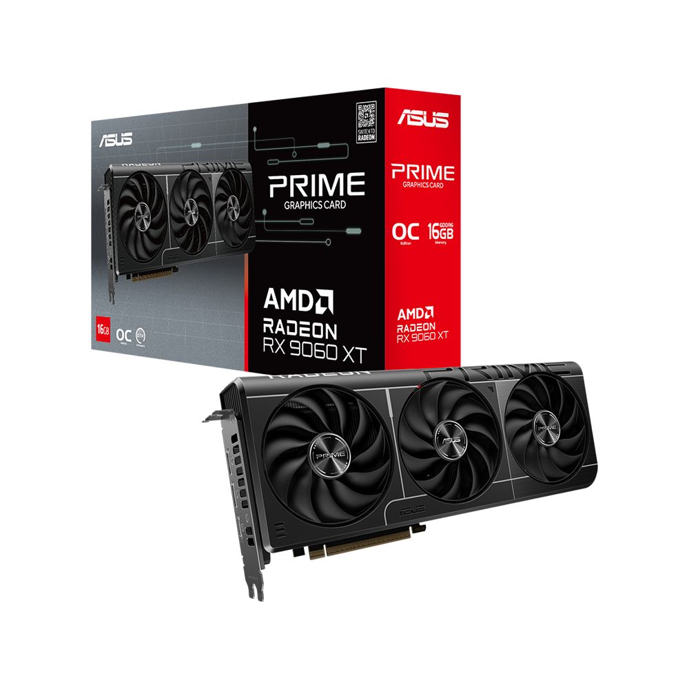 VGA PCIE16 RX9060XT 16GB/PRIME-RX9060XT-O16G ASUS