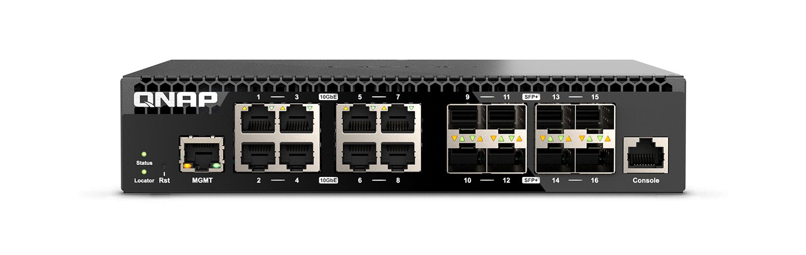 QNAP QSW-M3216R-8S8T switch-uri Gestionate L2/L3 10G Ethernet (100/1000/10000) 1U Negru