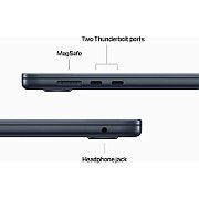 Laptop Apple MacBook Air 15 Z1DH000HR, 15.3 inch 2880 x 1864, Apple M4 10-Core (10 C / 10 T), 32 GB RAM, 2 TB SSD, Apple 10-core GPU, Mac OS, Midnight