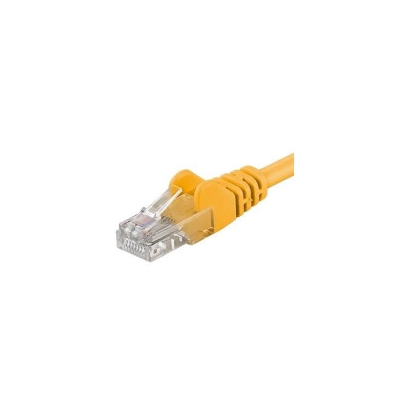Patchcord UTP RJ45-RJ45 Cat.5e 5m, galben,  UTP-5E-5-Y  (timbru verde 0.08 lei)