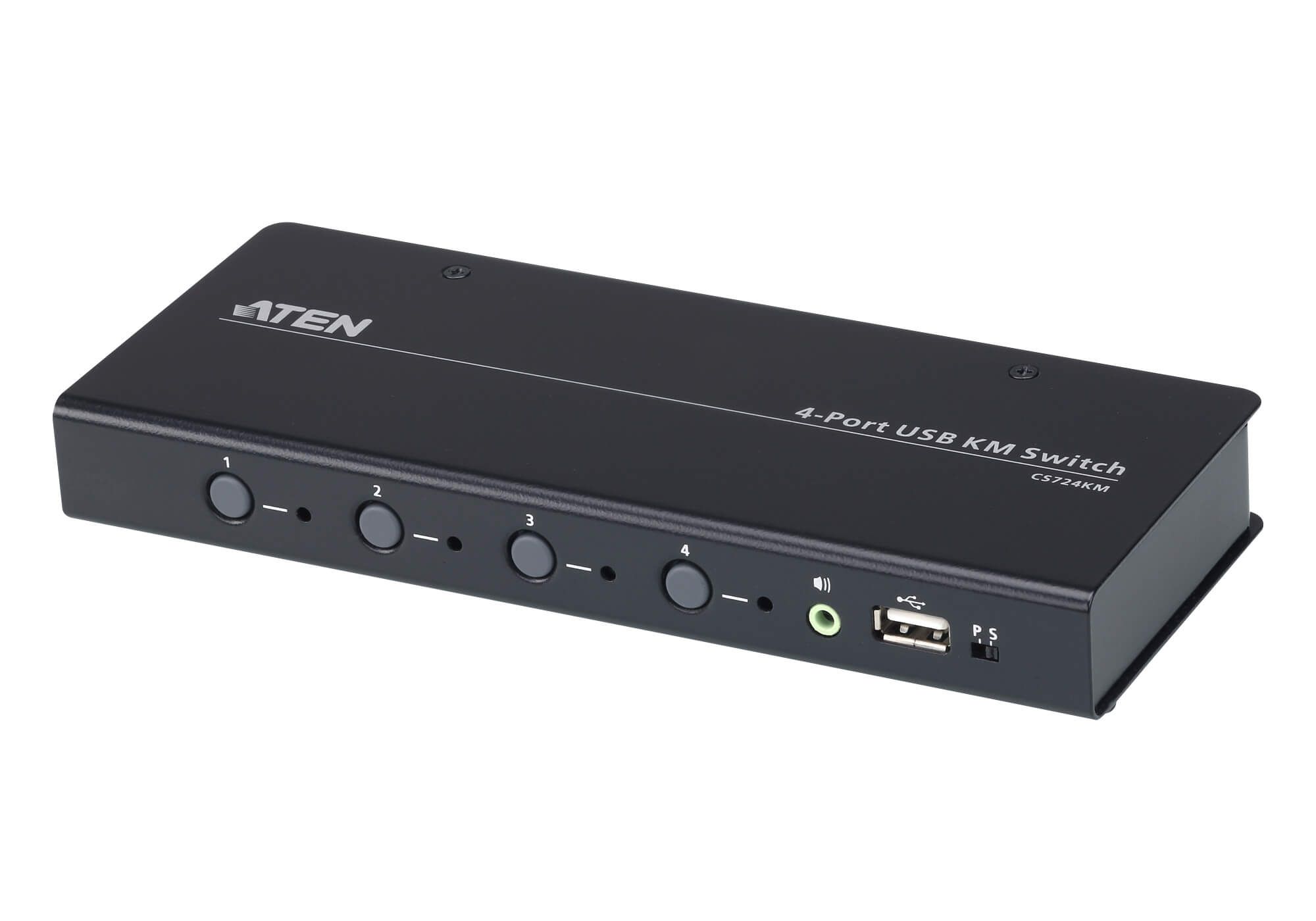 ATEN CS724KM-AT switch-uri pentru tastatură, mouse și monitor (KVM) Negru