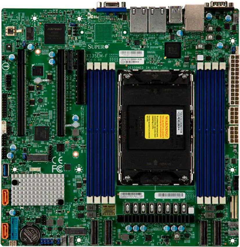 Placă de bază Supermicro MBD-X13SEM-F-O Socket E microATX