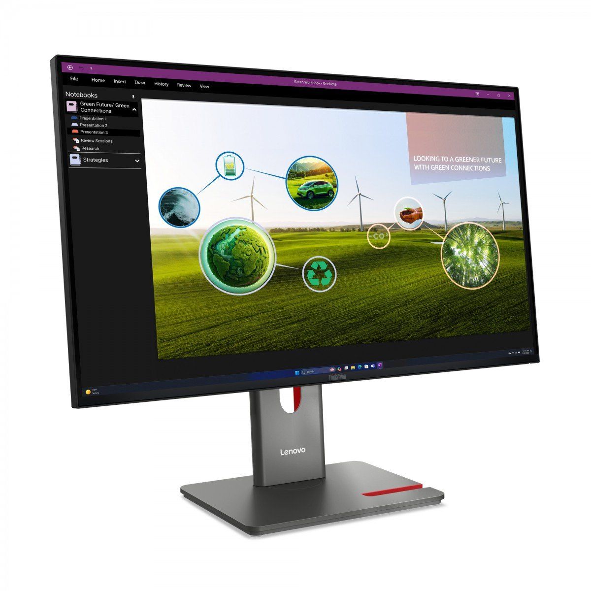 LENOVO ThinkVision P27Q-40 68,58cm 27inch 2560x1440 IPS 120Hz Daisy Chain KVM/eKVM USB-C TopSeller