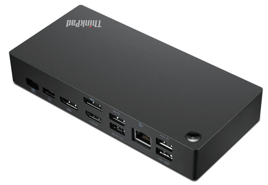Lenovo 40AY0090IT stații de andocare și replicatoare de porturi pentru calculatoare portabile Prin cablu USB 3.2 Gen 1 (3.1 Gen 1) Type-C Negru