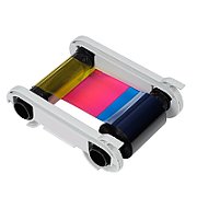 Evolis colour ribbon (half-panel, YMCKOKO)